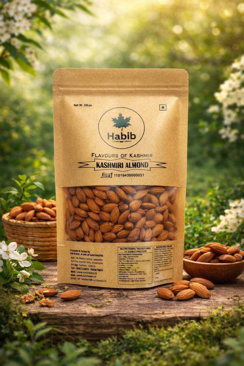KASHMIRI ALMONDS ( 500gm )